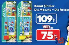 BANAT ŞİRİNLER DİŞ MACUNU+DİŞ FIRÇASI